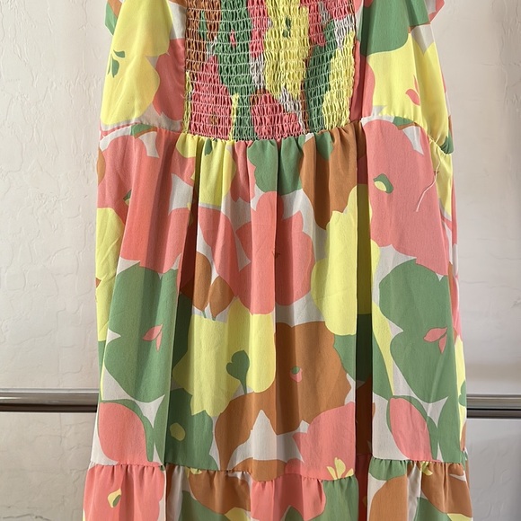 Social Standard by Sanctuary *NWT* Floral Smocked Back Maxi Dress - Picture 8 of 10